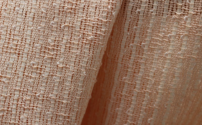 ショール 桜染 手織り スピンピコットショール 桜ピンク 雑貨 日用品 ファッション 織物 染物 工房夢細工 