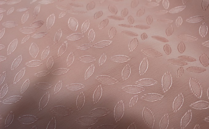 桜染　シルクサテンジャガードスカーフ　桜ピンク ファッション小物 