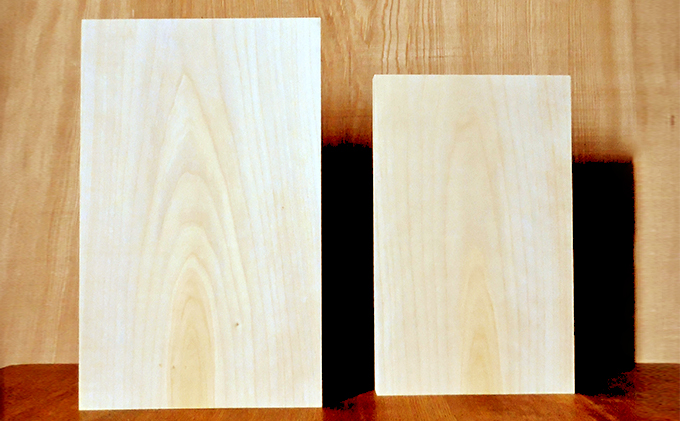 謹製 いちょう「まな板」大・小 2枚組【末金製材所】 雑貨 日用品 キッチン用品 