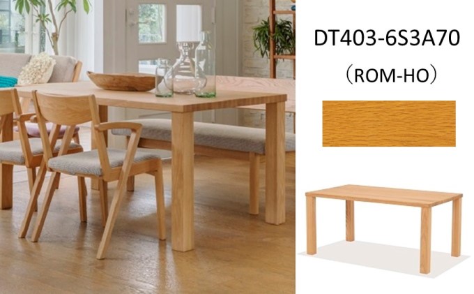 ナガノインテリア ダイニング テーブル DT403 （W1800×D850） 
