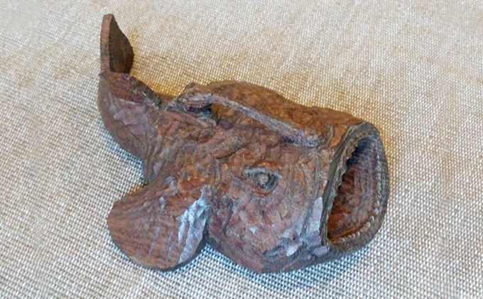 木彫 アンコウ インテリア 工芸品 