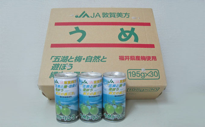 【福井県若狭町】梅ドリンク 1ケース30缶 加工食品 ジュース うめ ウメ