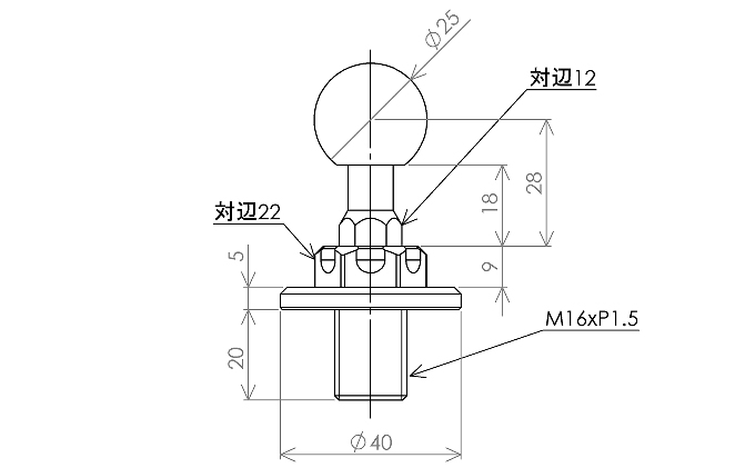 マルチマウントベースφ25　マルチマウントベースφ25　kawasaki（カワサキ）Ninja250，Ninja250R用 NAVI-MS-M16B25 雑貨 日用品 