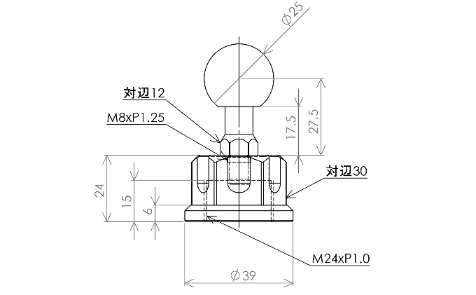マルチマウントベースφ25　Honda（ホンダ）NSR250R CBR250R（2010～）CBR600RR他用 NAVI-MS-M24B25 雑貨 日用品 