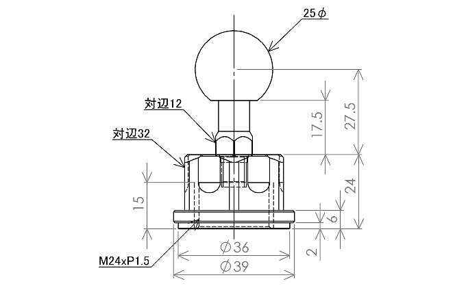 マルチマウントアームセットφ25　Suzuki（スズキ）GSX1300R隼ハヤブサ，GSX-R600他用 N-F2415-B25 雑貨 日用品 