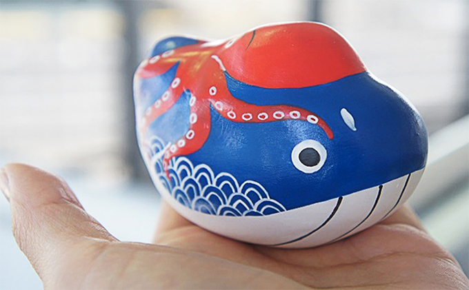 【 小豆島 】張り子　たこくじら　 民芸品 工芸品 伝統技術 