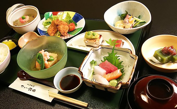 季節を味わう　和食膳「おまかせ御膳」2名様食事券　池田温泉券付 