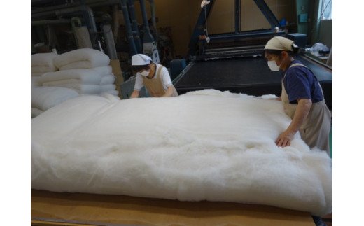 エジプト綿入り「究極の掛ふとん」（ブルー）【CW74W】