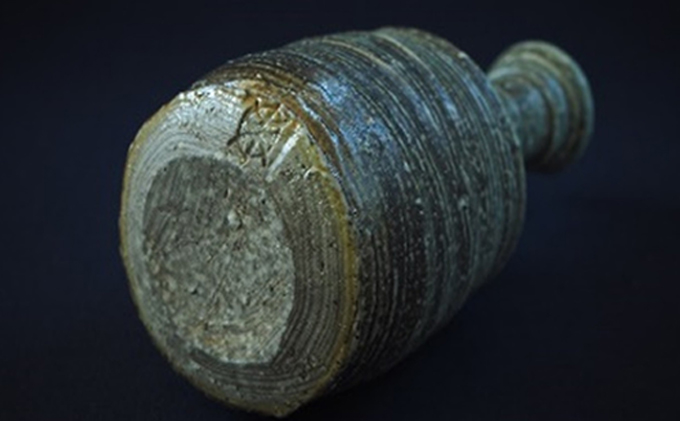 寒風須恵器　徳利（作：末廣 学）※桐箱付 民芸品 工芸品 食器 グラス とっくり 