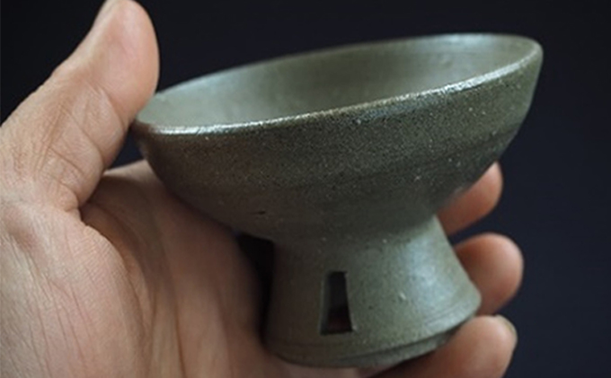 寒風須恵器　高坏（作：三浦 雅人） 民芸品 工芸品 
