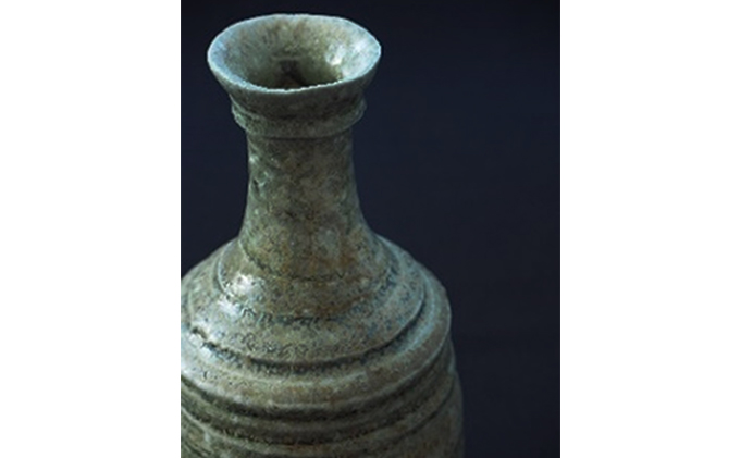 寒風須恵器　徳利（作：末廣 学）※桐箱付 民芸品 工芸品 食器 グラス とっくり 