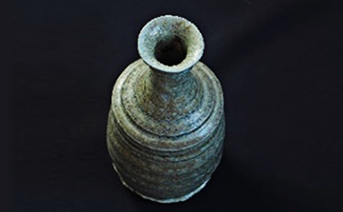 寒風須恵器　徳利（作：末廣 学）※桐箱付 民芸品 工芸品 食器 グラス とっくり 