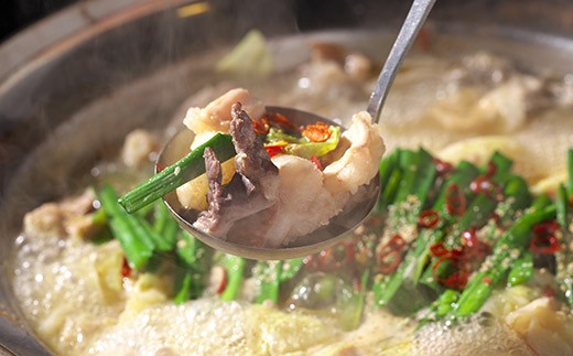 長崎県島原市のふるさと納税 AD137長崎和牛もつ鍋セット３～４人前