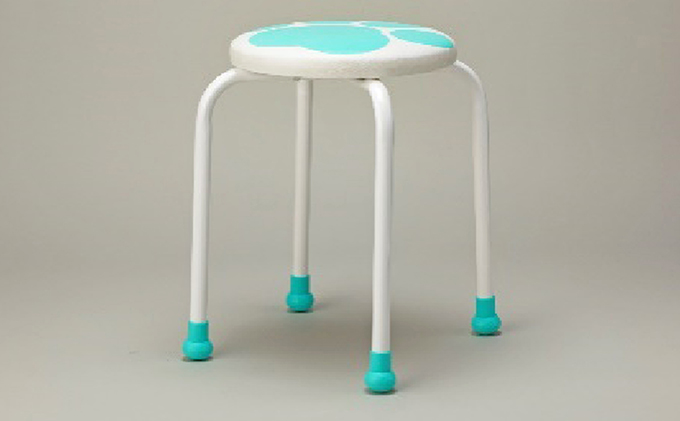 かわいい肉球柄のスツール（イス） 【配送不可：北海道・沖縄・離島】 雑貨 日用品 インテリア 