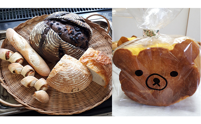 季節 の 自家製 天然酵母 パン お楽しみ便 -(2)（くまパン入り） 手作り 無添加 米粉 ヘルシー 酵母 酵母パン 詰め合わせ お米 