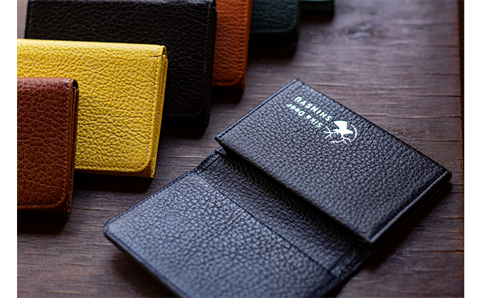 鹿革　名刺入れ　【フォレストグリーン】プレゼント 女性 オシャレ 男性 ギフト レディース メンズ 地域のお礼の品 ファッション小物 