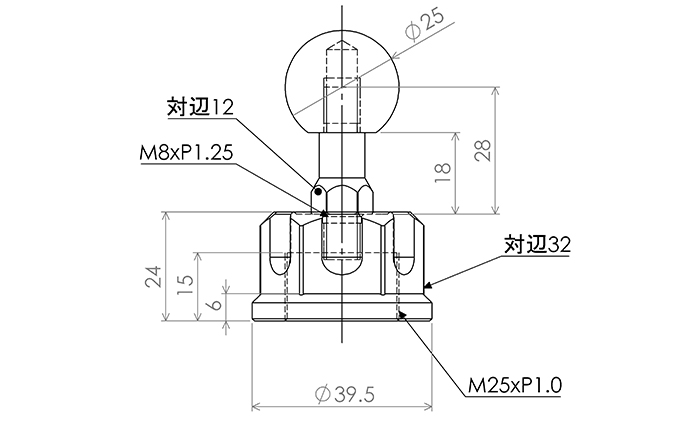 マルチマウントアームセットφ25-φ25　Kawasaki Ninja250(18'-20')，Ninja400(18'-20')，ZZR1400，ZX-14R他用 雑貨 日用品 バイク 