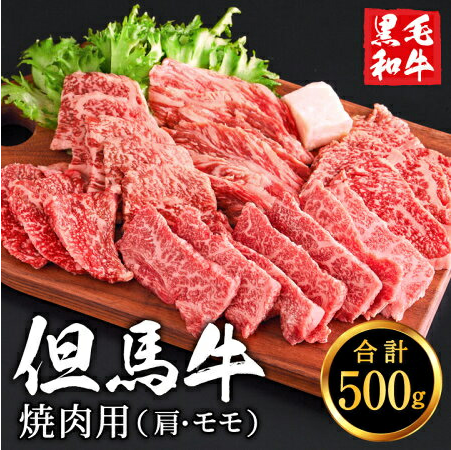 兵庫県市川町のふるさと納税 但馬牛経産牛　焼肉用（肩・モモ）500ｇ 010AA05N.／焼肉セット 黒毛和牛 いちかわ精肉店 経産牛 牛肉 国産 bbq バーベキュー 焼き肉セット アウトドア キャンプ 冷凍 焼き肉用