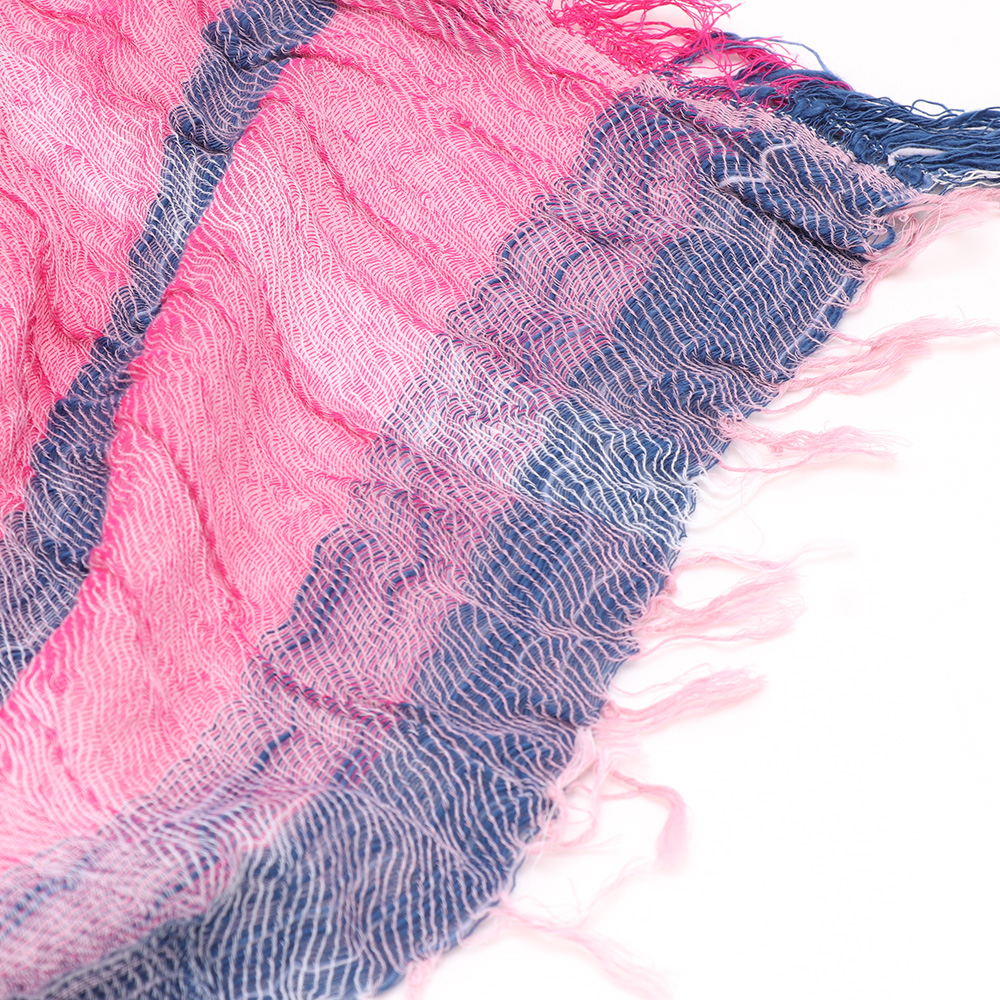 44-2 tamaki niime播州織コットン100％ルーツショール（大判） 