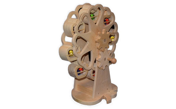 おもちゃ 手作り 木のおもちゃ 工作用煌めくミニ観覧車 観覧車 ミニ 玩具 赤ちゃん 子供 雑貨 