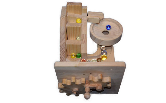 おもちゃ 手作り 木のおもちゃ ビー玉からくり 階段トルネード からくり 玩具 赤ちゃん 子供 雑貨 