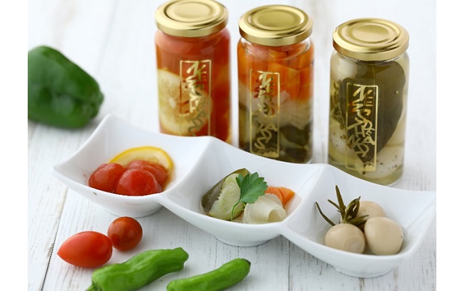 NEW SIDE HANDS ピクルス（S）3本入 加工食品 野菜加工品 野菜 瓶詰 