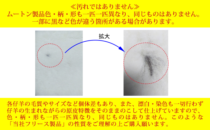 松尾めん羊牧場産　ラムムートン　フリース2匹物