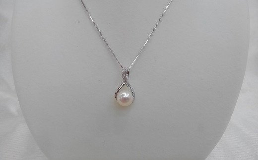 S-20伊勢志摩あこや本真珠ペンダント(P06)SV製