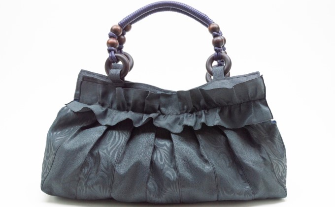 畳縁 フリル付き バッグ ファッション かばん トートバッグ 手提げ 