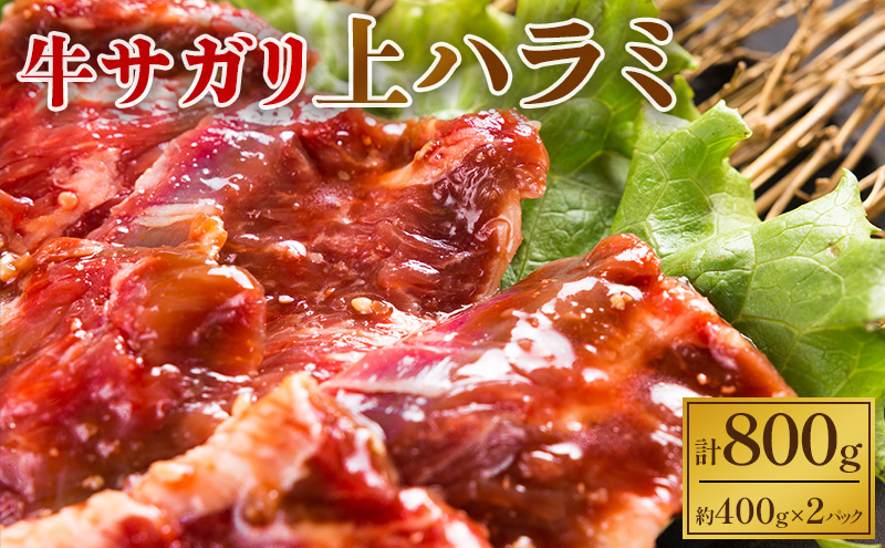 【北海道幕別町】味付き牛上ハラミ800g【 牛肉 豚肉 焼き肉 惣菜 冷凍 北海道 十勝 幕別 ふるさと納税 送料無料 】 焼肉 バーベキュー お肉