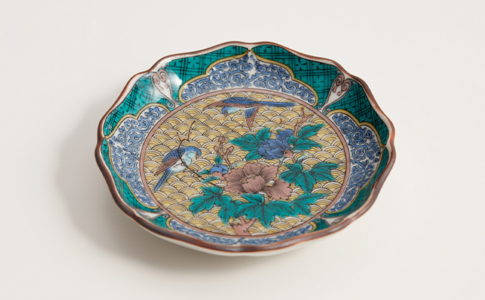 九谷焼 3.5号皿揃 歴代画（5枚セット） a01 焼き物 民芸品 工芸品 