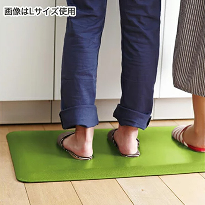 ドクターマット S・107cm・リーフ ] キッチンマット 厚手 体圧