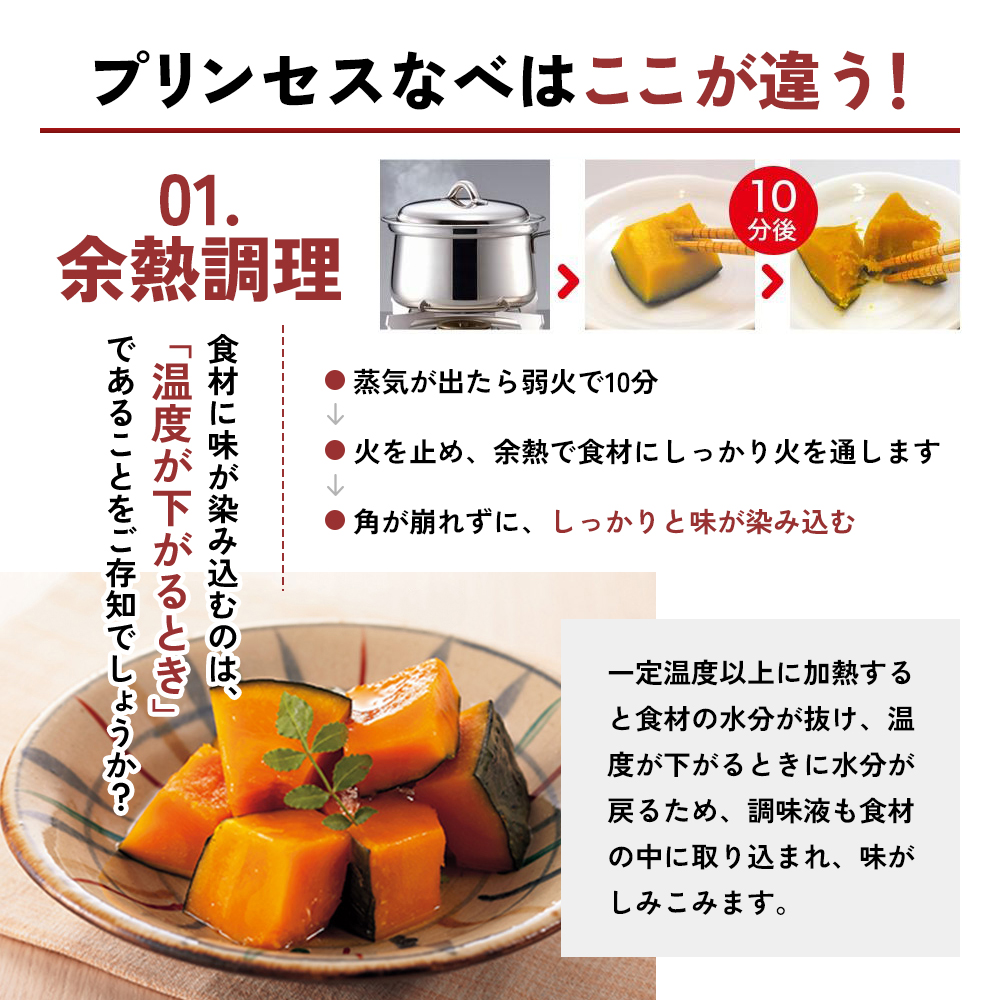 期間限定寄附額 [ プリンセスなべ S・L セット ]  蒸し鍋  ガス・IH・オーブン対応 アサヒ軽金属