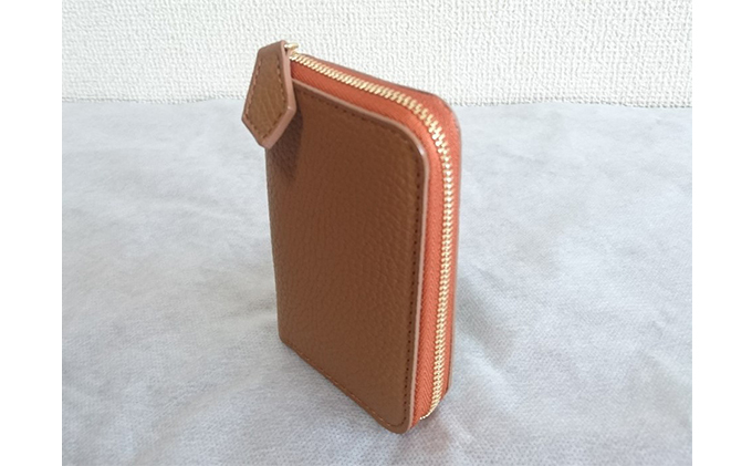 国産シュリンクレザー　ラウンドZIPコインケース ファッション小物 財布 ファスナータイプ 