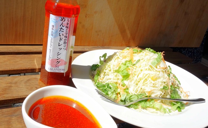 福岡県朝倉市のふるさと納税 ★48本セット★【うま味と辛味が際立つめんたいドレッシング】（標準サイズ200ml） 調味料