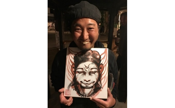 【 小豆島 】妖怪画家による妖怪風似顔絵（1人） チケット イラスト オリジナル 絵 似顔絵 妖怪 香川 香川県 土庄 土庄町