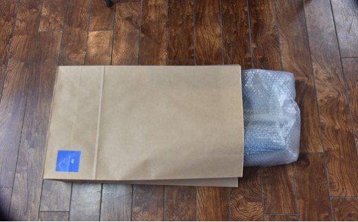 岡喜近江牛レザーと帆布のトートバッグ　グレー（琵琶湖ブルー）【Lサイズ】【CC17W】