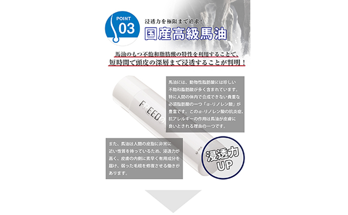 薬用ウーマフリード3本 150ml 育毛剤 美容 頭皮 ケア 馬油 髪 頭髪 中高年 加齢 人気 厳選 袋井市 雑貨 日用品 