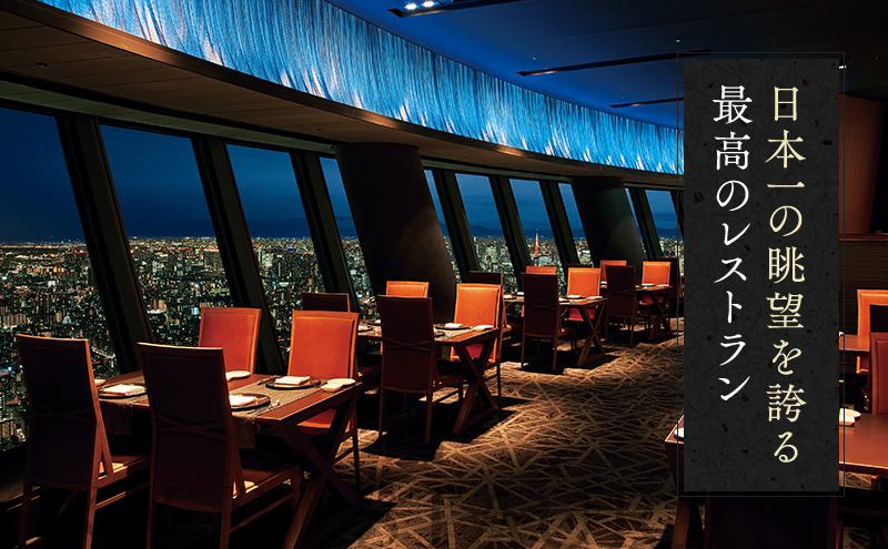 ディナー 東京スカイツリー ペア チケット 有効期間6ヶ月 食事券 粋コース 天望デッキ 入場券 東京 墨田区