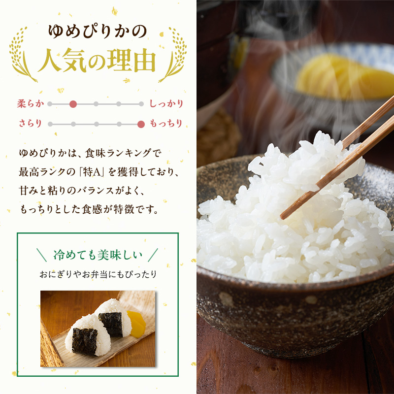 【12ヶ月定期便】北海道赤平産ゆめぴりか5kg 令和8年産 先行予約 先行受付 精米したて直送 米 白米 精米 定期便 北海道 赤平市
