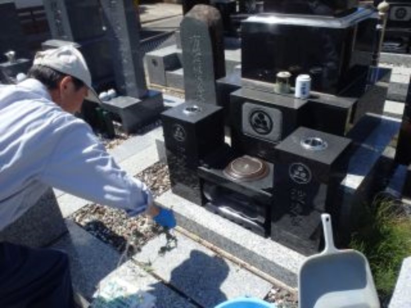 お墓清掃サービス 清掃作業 報告 チケット 代行サービス お墓掃除 お墓 清掃 サービス お墓清掃 代行 代理 お盆 宮城 宮城県 岩沼市