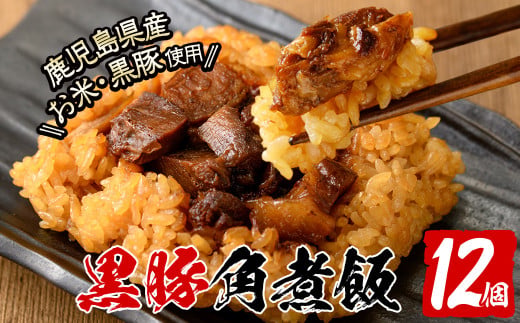 鹿児島県志布志市のふるさと納税 【本場鹿児島産】 黒豚角煮飯12個セット a5-289