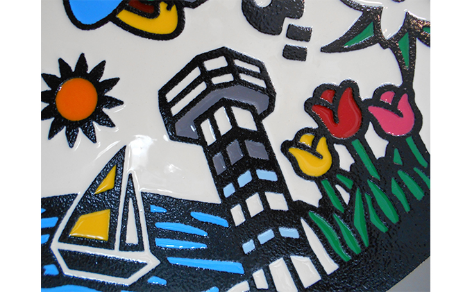 カラーマンホール鉄蓋「かいづっち」 雑貨 日用品 