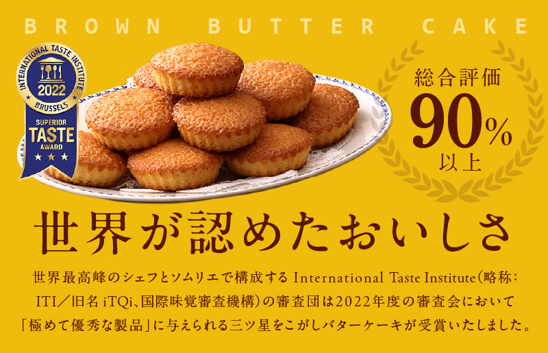 大阪府泉佐野市のふるさと納税 【明治25年創業】純度115％ 特製こがしバターケーキ 12個【スイーツ 洋菓子 工場直販 個包装 小分け おためし 泉州名産】 005A676