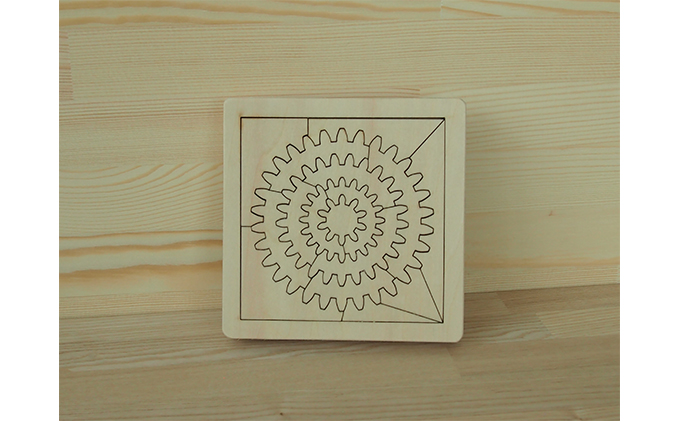 考えるおもちゃ　ギアパズル・ワイド 工芸品 玩具 