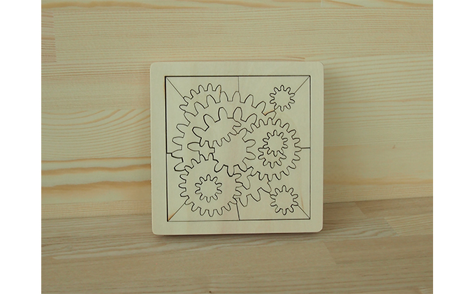 考えるおもちゃ　ギアパズル・ワイド 工芸品 玩具 