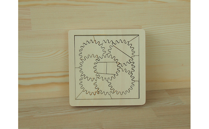 考えるおもちゃ　ギアパズル・ワイド 工芸品 玩具 