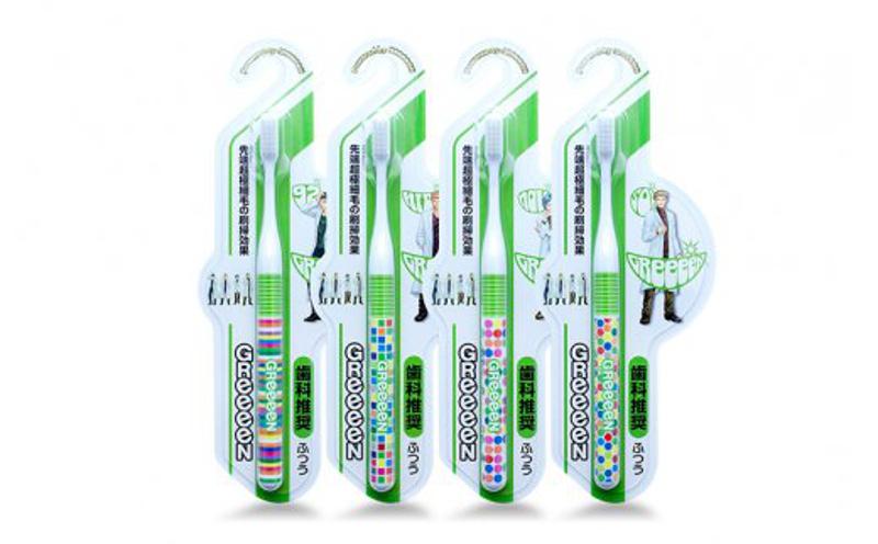 大阪府泉佐野市のふるさと納税 【日本製】歯ブラシ GReeeeN ハブラシ 白（HIDE）6本 010B561