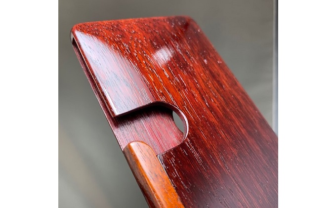 木 の 名刺入れ (漆塗り／パープルハート） bolly木工房 木材 ビジネスシーン 工芸品 雑貨 日用品 木の名刺入れ ファッション小物 