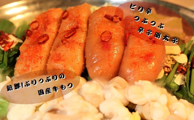 もつ鍋 六蔵 博多 明太もつ鍋 セット 5～6人前 (醤油味) ※配送不可：離島 鍋セット モツ鍋 お肉 牛肉 魚貝類 明太子 